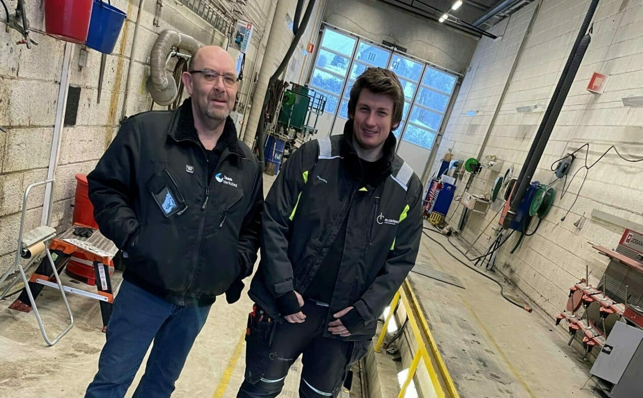 Team Verksted har fått ny ledbelysning_des 20022