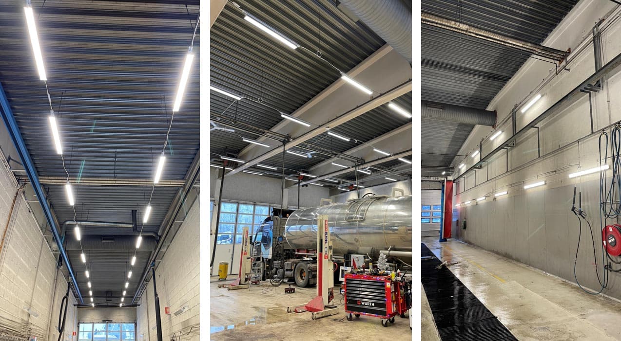 Team Verksted har fått ny ledbelysning